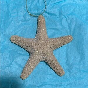 Brown Starfish Holiday Ornament